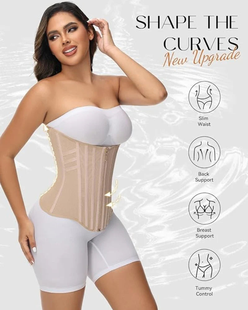 Shapme® High Compression Curved Boned Waist Trainer