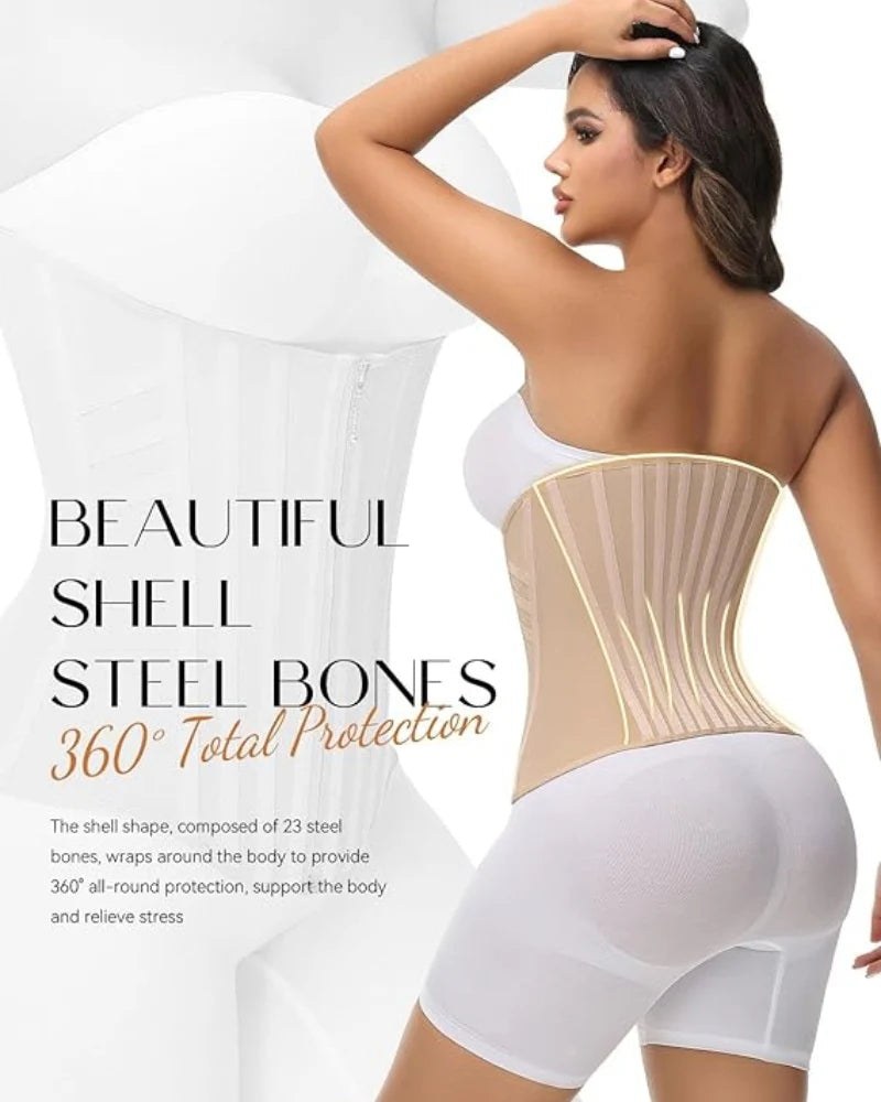 Shapme® High Compression Curved Boned Waist Trainer