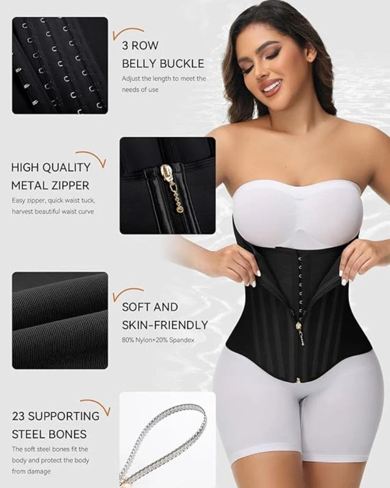 Shapme® High Compression Curved Boned Waist Trainer